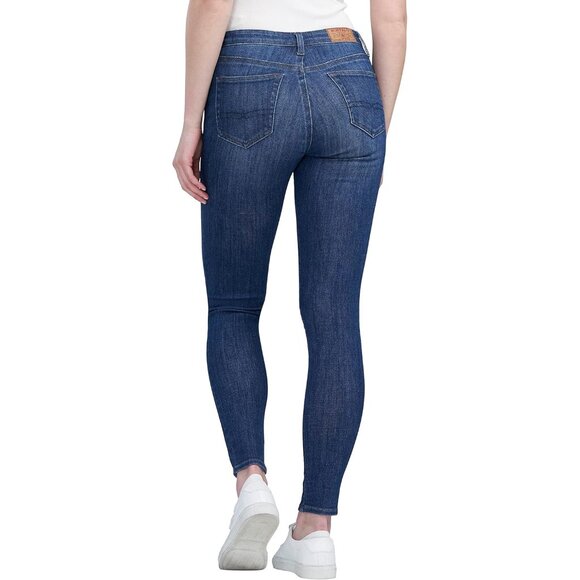 Women's Skinny Jeans Mid-Rise Stretch Denim Casual Wear Flexible Fit - Picture 3 of 5